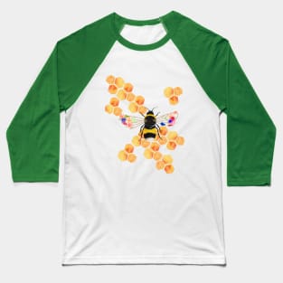 Floral Honeycomb Baseball T-Shirt